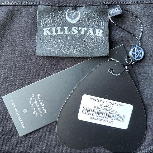 KILLSTAR: Huntly Bardot Top XXL - Picture 5 of 11